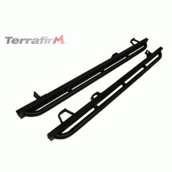 ROCKSLIDERS DEFENDER 110 MET TREE-BARS. GESCHIKT VOOR 3-DRS EN 5-DRS. UITGEZONDERD HCPU