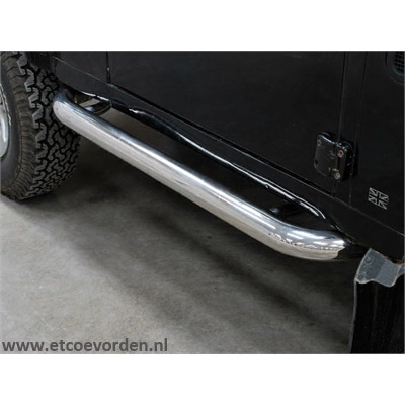 Side Steps Side bars Defender 90 RVS