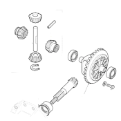 Crownwheel And Pinion - 2 Pinion (With Land Rover Type Axle)