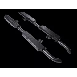 SIDE STEPS NEW DEFENDER 2020 110 CHECKERPLATE FINISH BLACK SHADOW