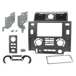 2DIN CONSOLE DEFENDER TD4 VANAF 2007 MAT ZWART INCL ROOSTERS