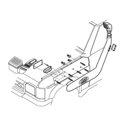 SAFARI VERHOOGDE LUCHTINLAAT DISCOVERY 2 TD5 +V8 1998-2004