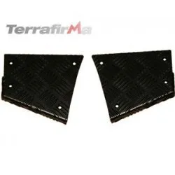 TRAANPLAAT ACHTER ACHTERWIEL ZWART DEFENDER 90