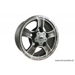 BOSS OFF ROAD GUN METAL EN ZILVER
