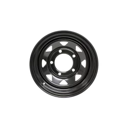 8-SPOKE STALEN VELG 16X7 ZWART